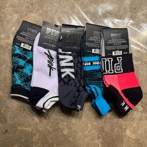 PINK Victoria's Secret Casual Socks - Black, Blue, Pink